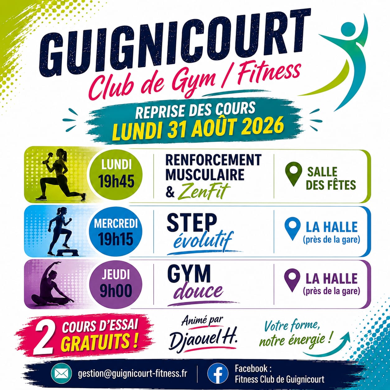 Affiche à la une du club